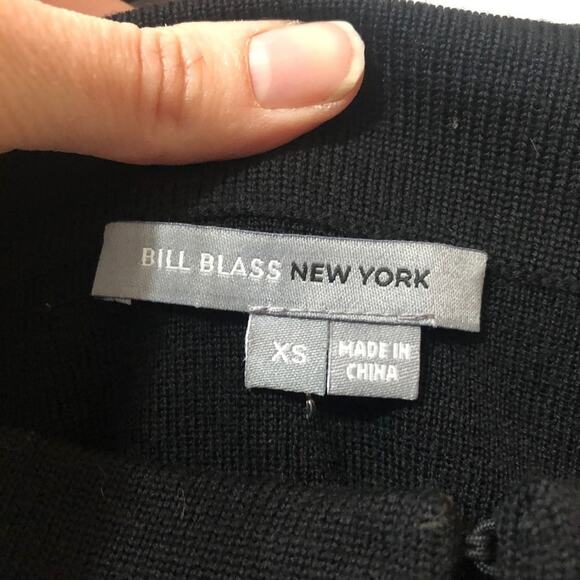 Bill Blass Fine Merino Wool Black Cardigan Sweater Womens XS Preppy Fall - Picture 10 of 10